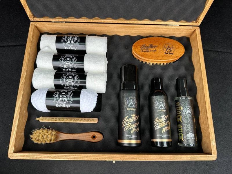 Bad Boys Exclusive Wooden Leather set za održavanje kože