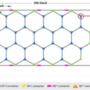 Hexagon LED 15 Grid Light Set rasvjeta